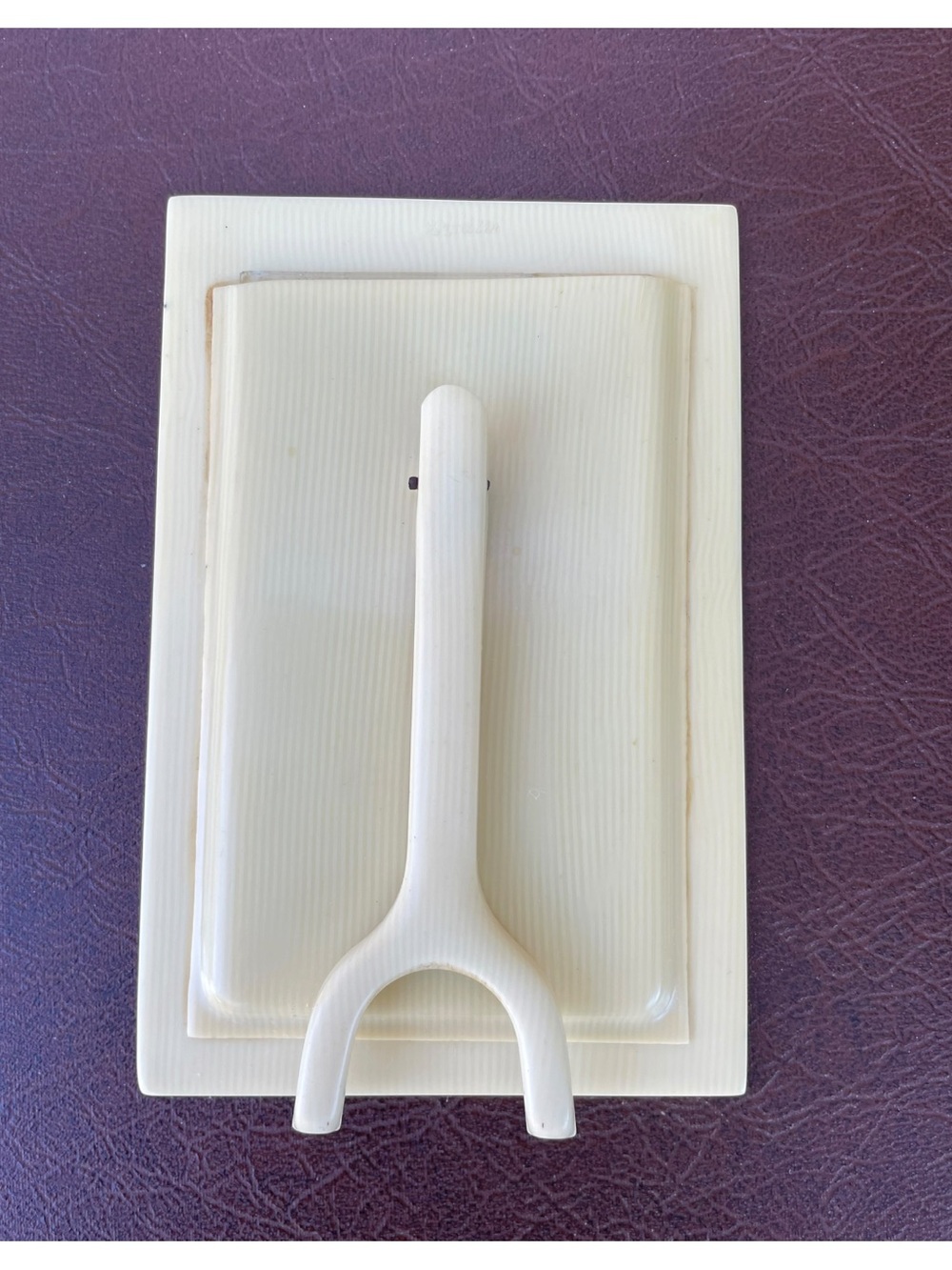 Antique Miniature French Ivory Celluloid Picture Frame - 4.5" x 2.75" CDV Size - Picture 2 of 7